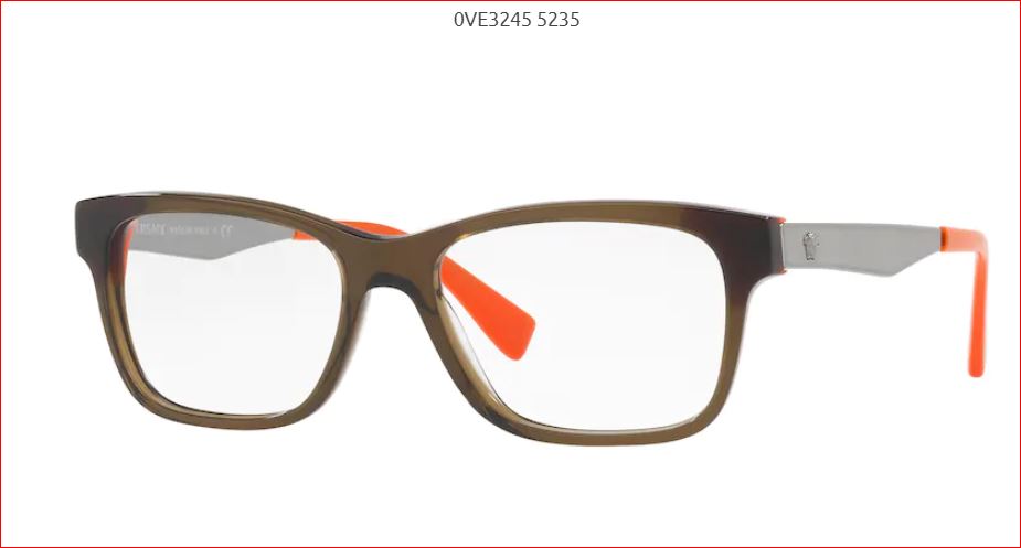  clear lens / transparent green orange